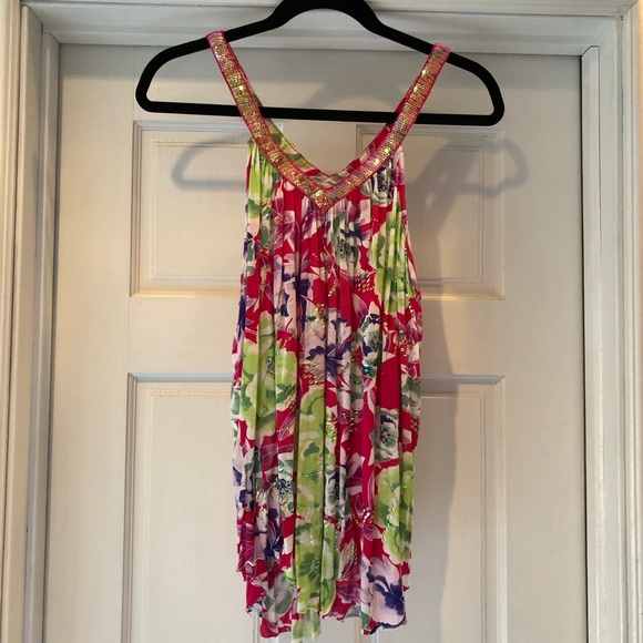 Free People sequin floral top - Picture 2 of 5